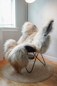 Load image into Gallery viewer, Icelandic Sheepskin Rug – Real Natural Long Wool – XXL – Ginger & Cream, Gray – 140cm x 90cm - 101