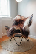 Load image into Gallery viewer, Genuine XXL Icelandic Sheepskin Rug – Real Natural Wool - Dark brown and Cream - 130cm x 90cm - 103