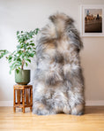 Load image into Gallery viewer, Genuine XXL Icelandic Sheepskin Rug – Real Natural Wool - Cream and Grey - 150cm x 90cm - 946