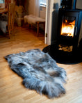 Load image into Gallery viewer, Genuine XXL Icelandic Sheepskin Rug – Real Natural Wool - Cream and Grey - 150cm x 90cm - 946
