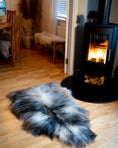 Load image into Gallery viewer, Genuine XXL Icelandic Sheepskin Rug – Real Natural Wool - Cream and Grey - 140cm x 80cm - 944