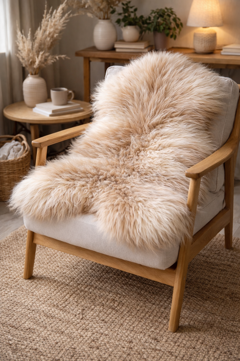 Icelandic Sheepskin Rug - Cappuccino Colour– Real Natural Long