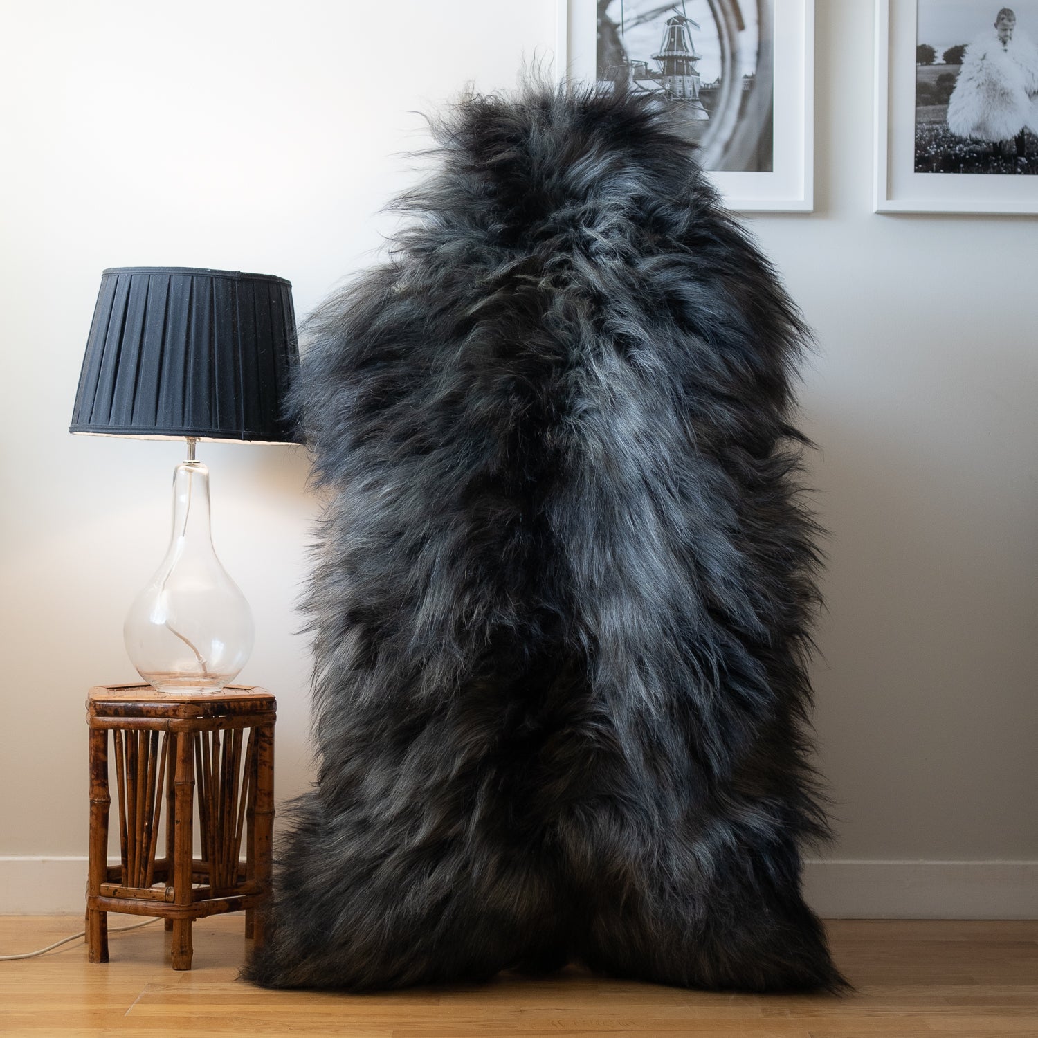 Icelandic sheepskin rug XXL - ginger, brown 443