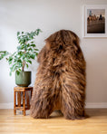 Load image into Gallery viewer, Genuine XXL Icelandic Sheepskin Rug – Real Natural Wool - Brown - 140cm x 80cm - 950
