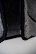 Load image into Gallery viewer, grey Merino wool gilet zip
