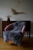 Load image into Gallery viewer, Home decoration, rug, douvet, grey sheepskin rug, very fluffy and soft and warm
